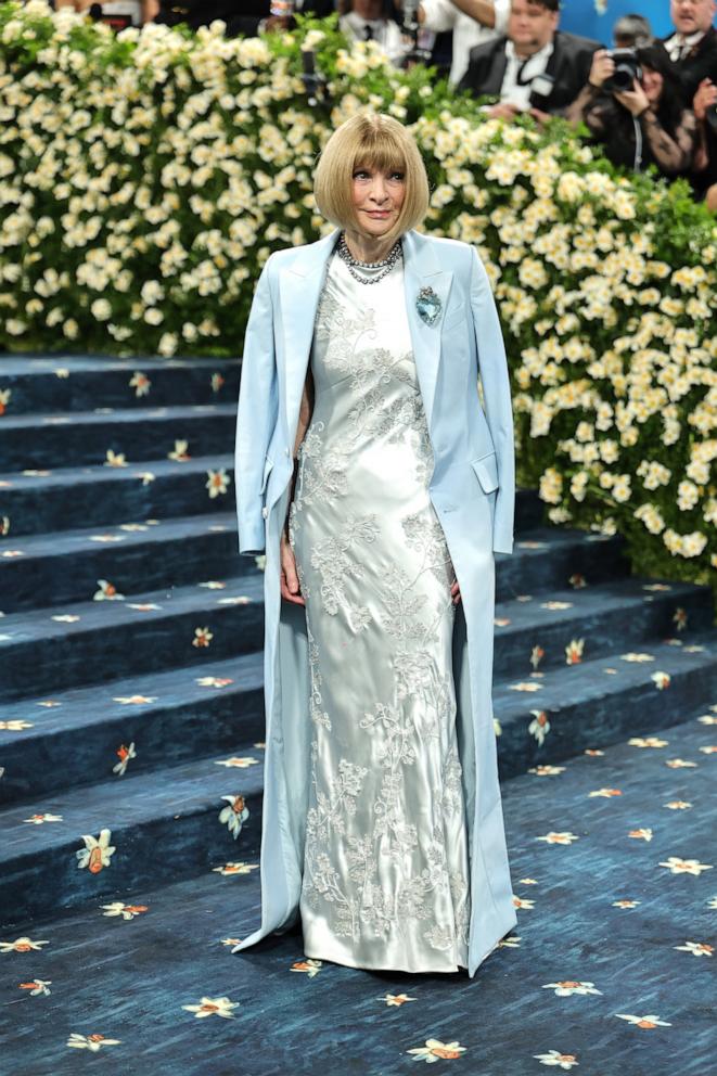 PHOTO: Anna Wintour, Met Gala Chair, attends the 2025 Met Gala Celebrating "Superfine: Tailoring Black Style" at Metropolitan Museum of Art, May 5, 2025 in New York City.