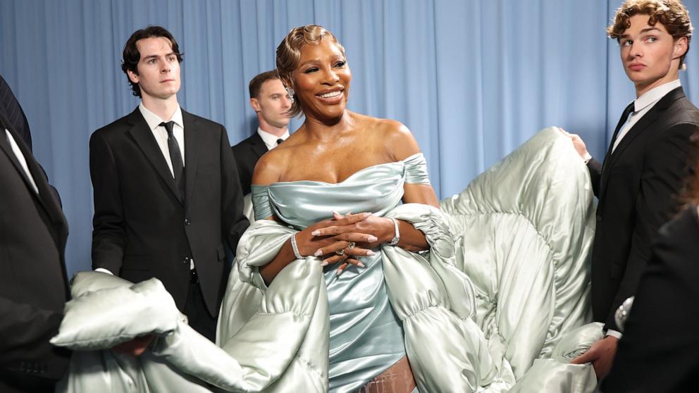 PHOTO: Serena Williams attends the 2025 Met Gala Celebrating 'Superfine: Tailoring Black Style' at Metropolitan Museum of Art, May 5, 2025 in New York City.