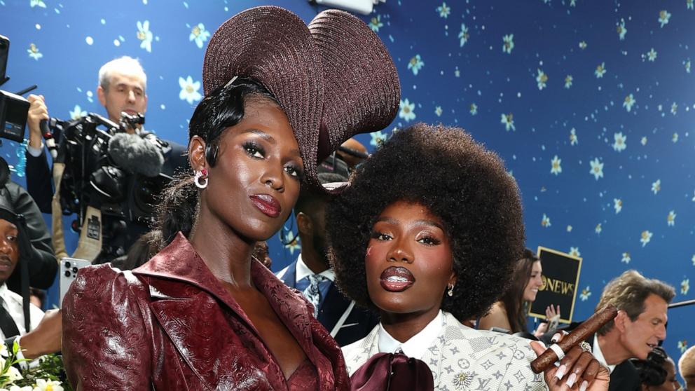 PHOTO: Jodie Turner-Smith and Doechii attend the 2025 Met Gala Celebrating 'Superfine: Tailoring Black Style' at Metropolitan Museum of Art, May 5, 2025 in New York City.