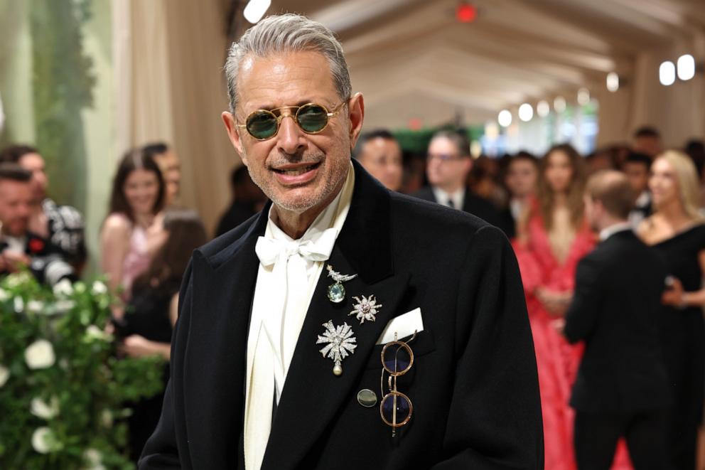 PHOTO: Jeff Goldblum attends the 2024 Met Gala Celebrating 'Sleeping Beauties: Reawakening Fashion' at The Metropolitan Museum of Art, May 6, 2024, in New York City.