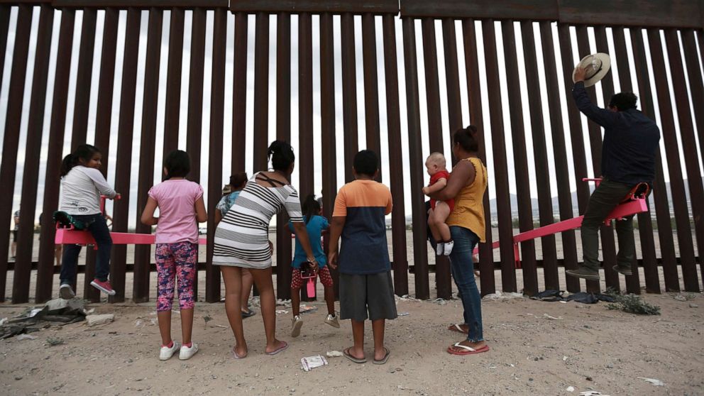 VIDEO: See-saw pops up on US-Mexico border