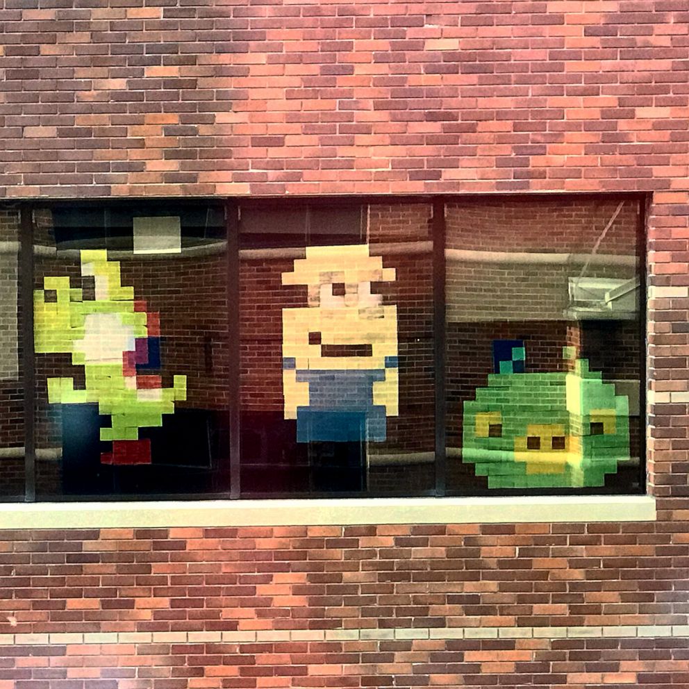 PHOTO: Truman Medical Centers/University Health staff's Post-it Note art.