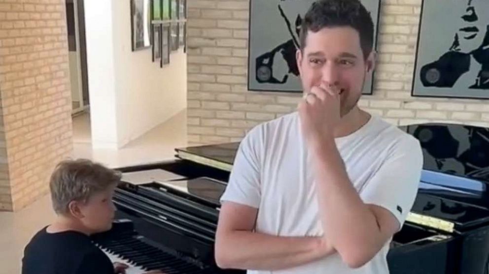 PHOTO: Michael Buble is seen in a video he posted to his Instagram account.