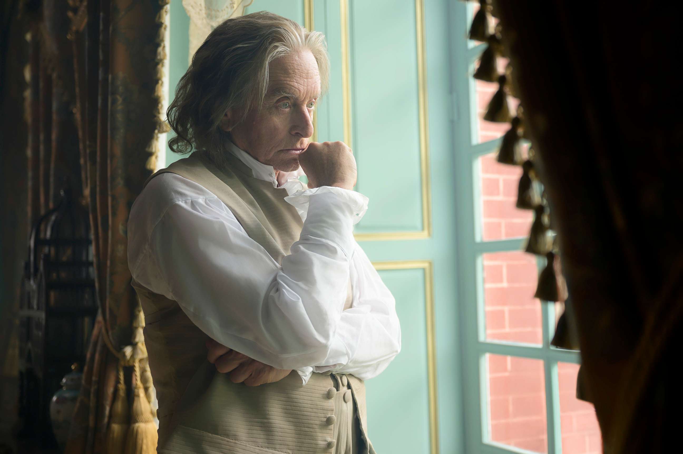 PHOTO: Michael Douglas appears as Benjamin Franklin in new image released by Apple.