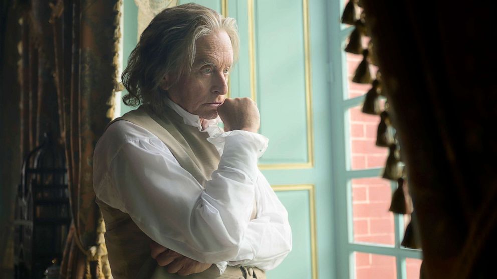 PHOTO: Michael Douglas appears as Benjamin Franklin in new image released by Apple.