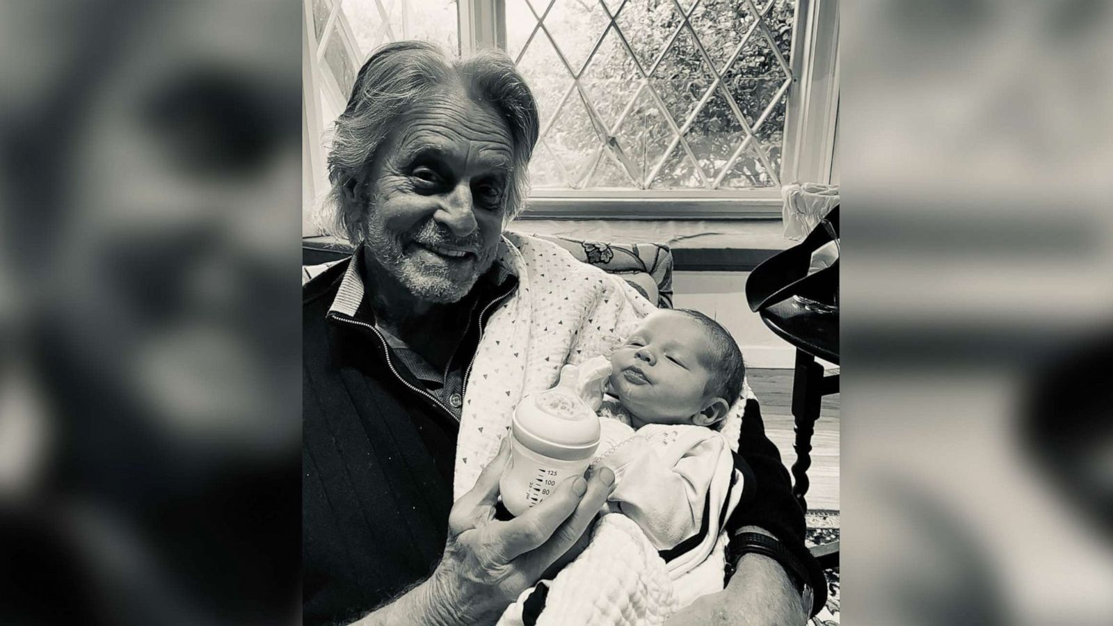 PHOTO: Actor Michael Douglas meets his grandson Ryder for the first time in an image shared to his Instagram account.