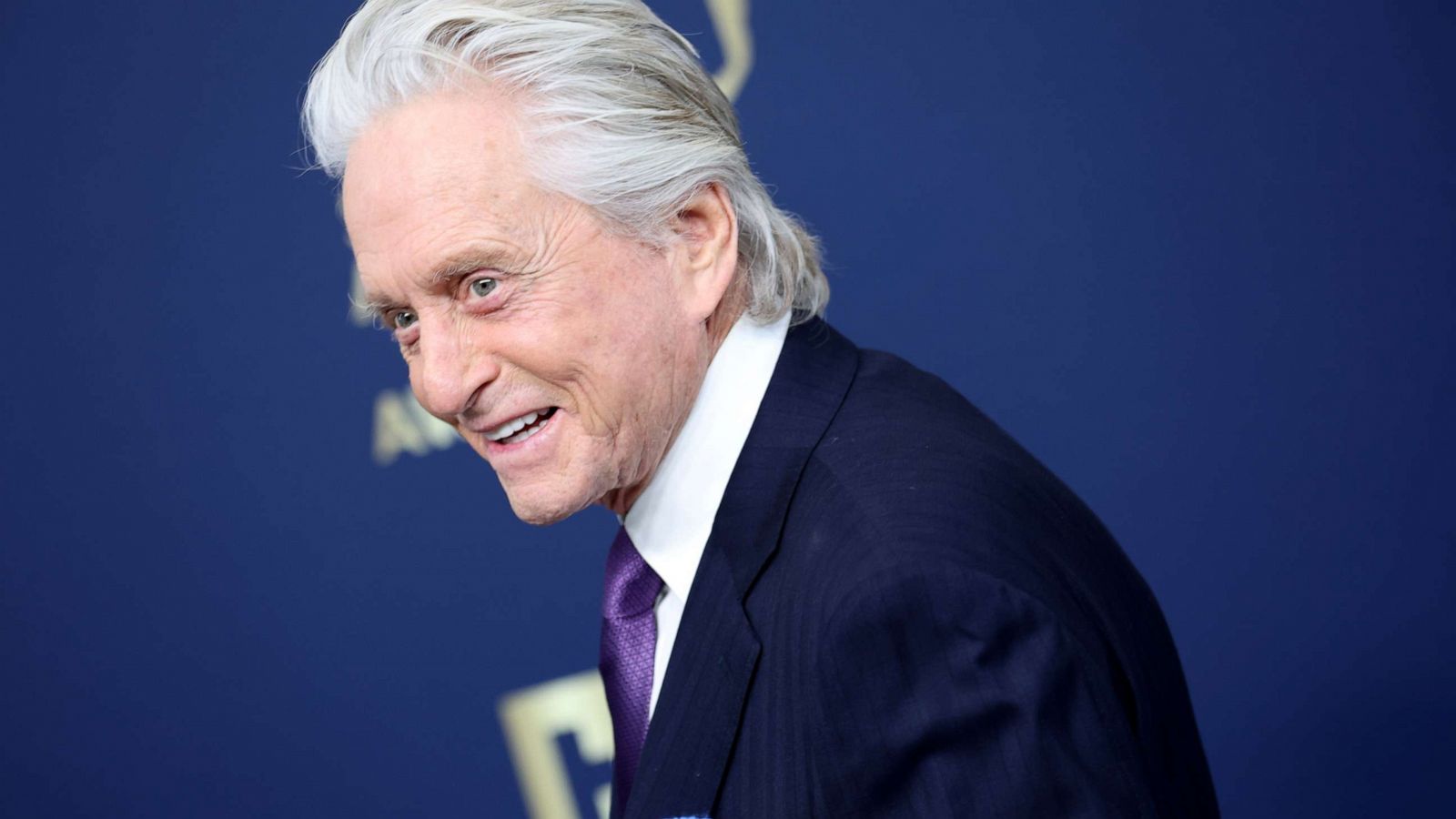 PHOTO: Michael Douglas arriving at the 28th Screen Actors Guild Awards at the Barker Hangar in Santa Monica, Calif., Feb. 27, 2022.