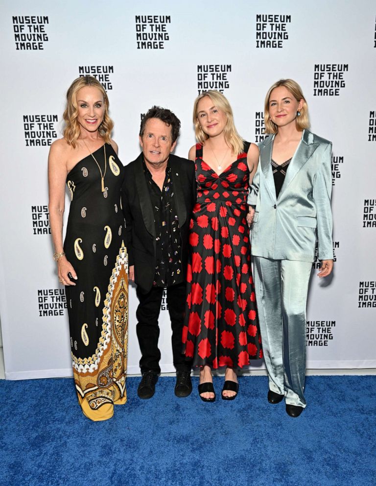 PHOTO: Tracy Pollan, Honoree Michael J. Fox and guests attend the Museum of the Moving Image's 2023 Spring Moving Image Awards at Museum of Moving Image on June 06, 2023 in Astoria, New York.