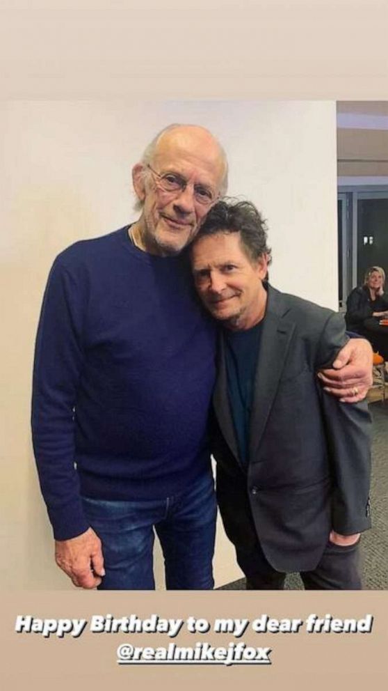 PHOTO: "Back to the Future" star Christopher Lloyd wishes his co-star Michael J. Fox a happy birthday in this photo he shared on Instagram.
