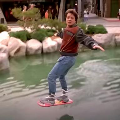 PHOTO: Michael J. Fox is shown in a scene from the movie "Back To The Future."