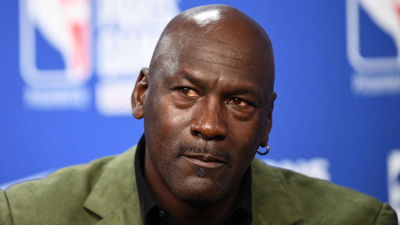 PHOTO: Former NBA star and owner of Charlotte Hornets team Michael Jordan attends a press conference in Paris on Jan. 24, 2020.