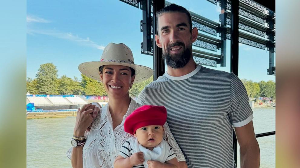 PHOTO: Michael Phelps shares photos of wife Nicole Phelps and son Nico at 2024 Paris Olympics on his Instagram.