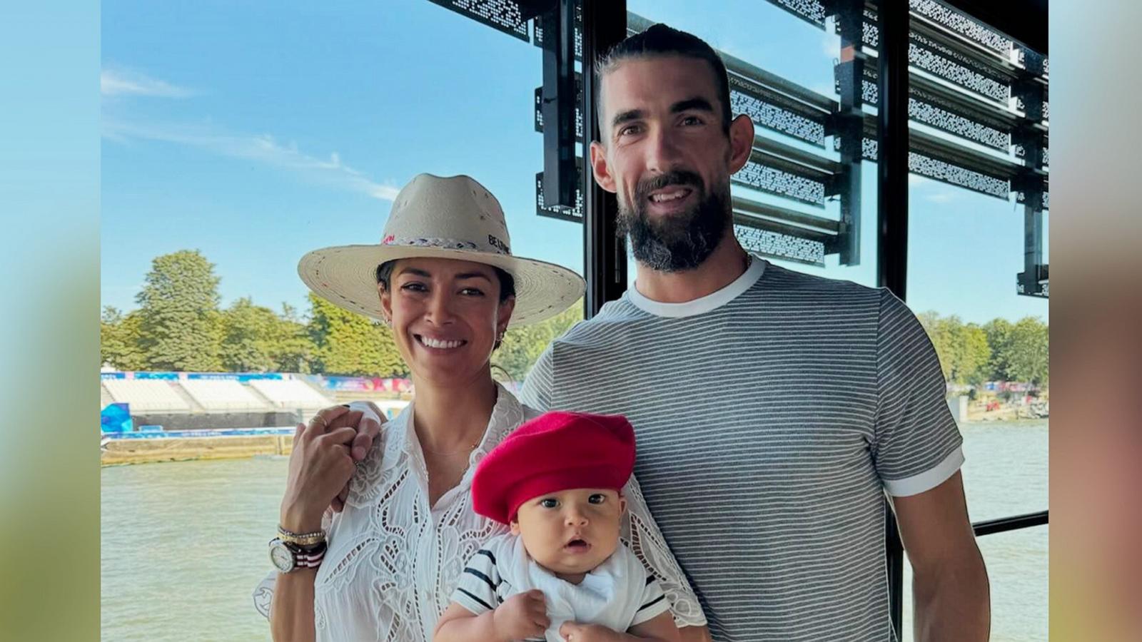 PHOTO: Michael Phelps shares photos of wife Nicole Phelps and son Nico at 2024 Paris Olympics on his Instagram.