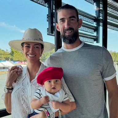 PHOTO: Michael Phelps shares photos of wife Nicole Phelps and son Nico at 2024 Paris Olympics on his Instagram.