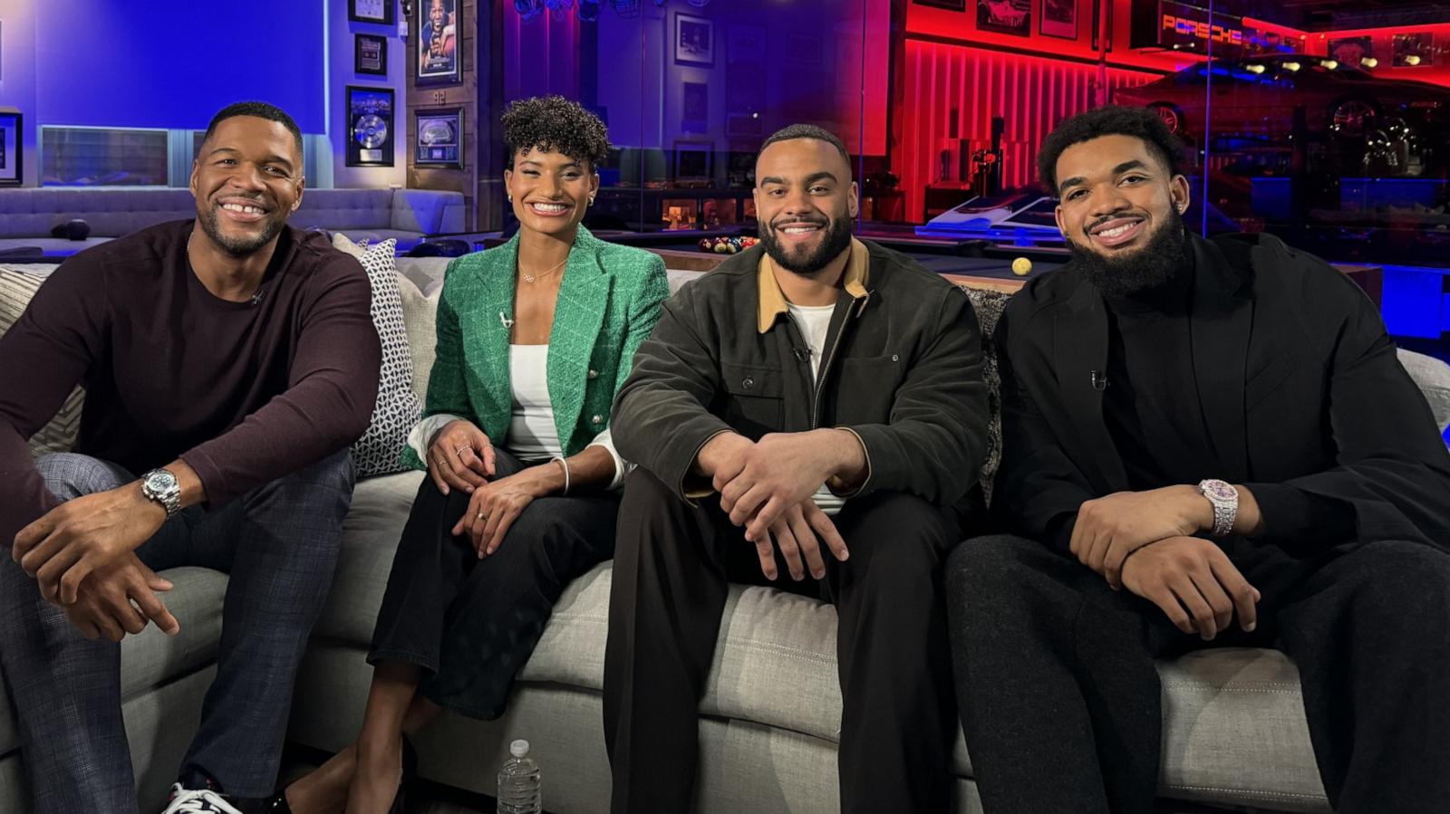 PHOTO: Michael Strahan discussed mental health in the Black community with four Black athletes.