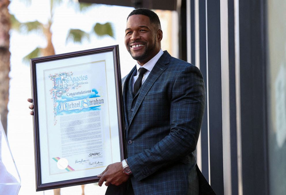 Michael Strahan gets star on Hollywood Walk of Fame