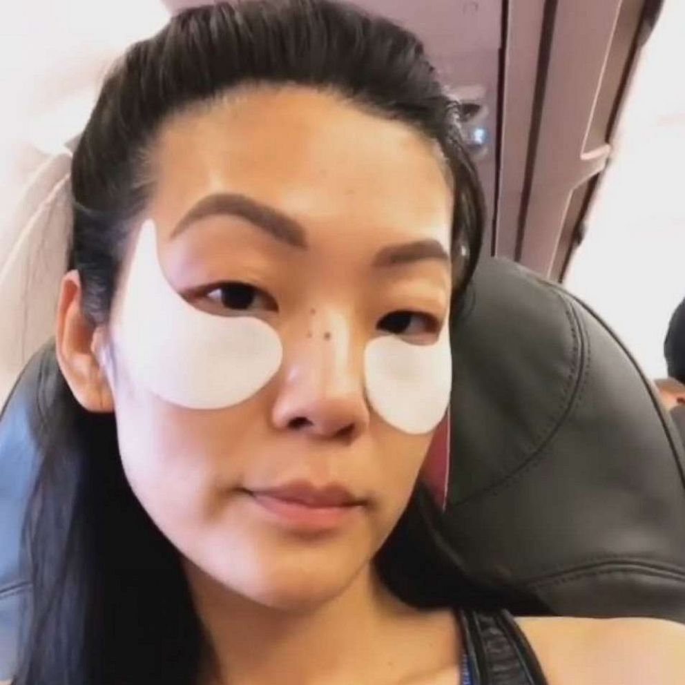VIDEO: Ginger Zee tries in-flight skin care 