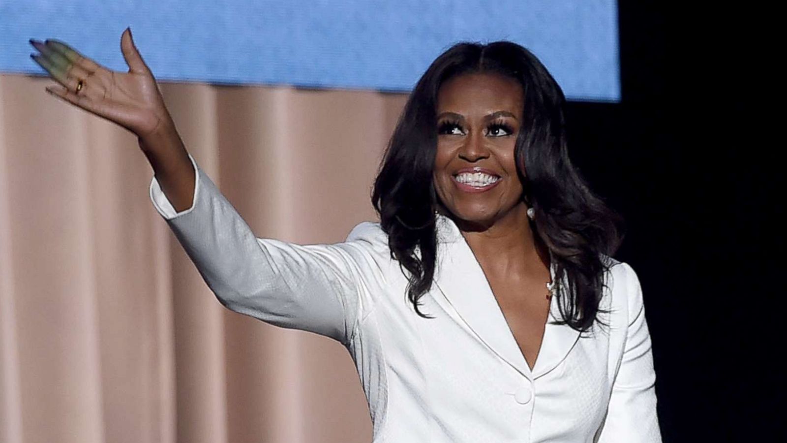 PHOTO: Former First Lady and author Michelle Obama appears onstage at Becoming: An Intimate Conversation with Michelle Obama at the Forum, Nov. 15, 2018, in Inglewood, Calif.