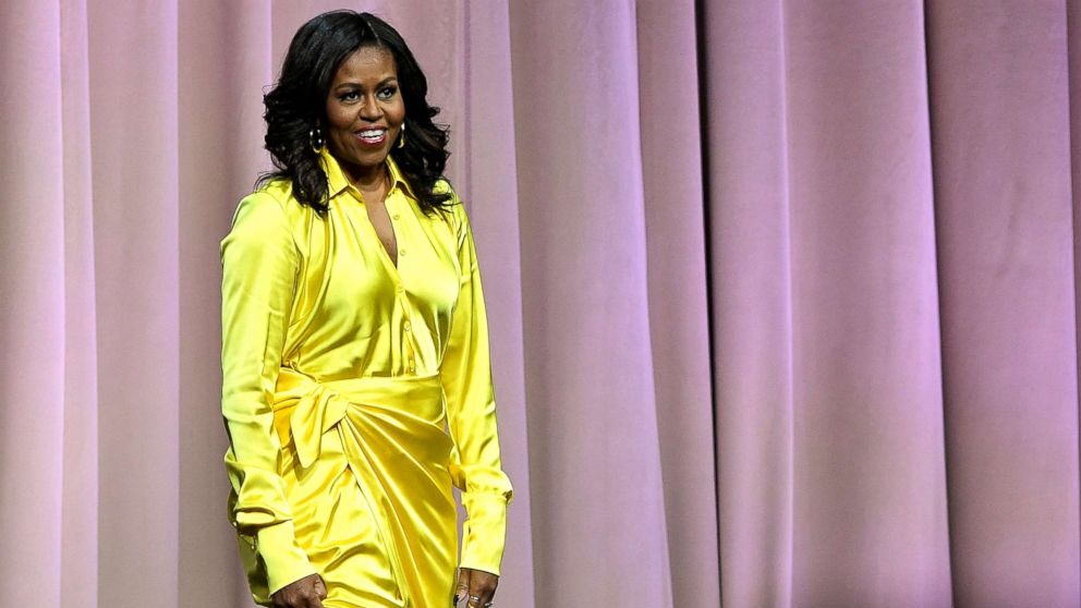 PHOTO: Former first lady Michelle Obama discusses her book "Becoming" at Barclays Center, Dec. 19, 2018, in New York City.
