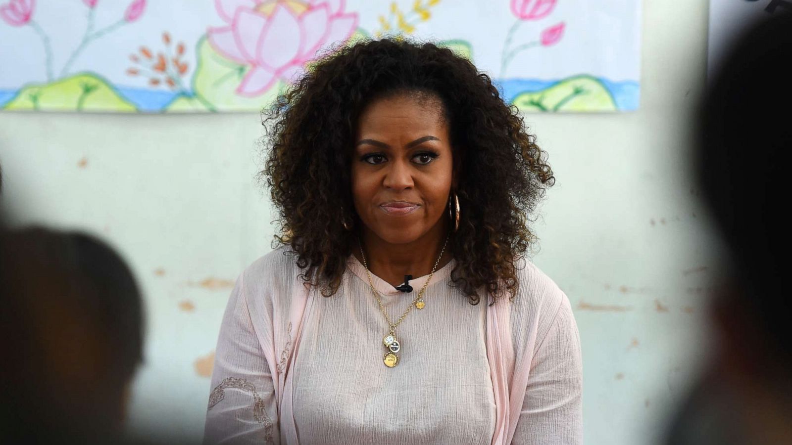 PHOTO: Former first lady Michelle Obama meets Vietnamese students in Can Giuoc district, Vietnam, Dec. 9, 2019.