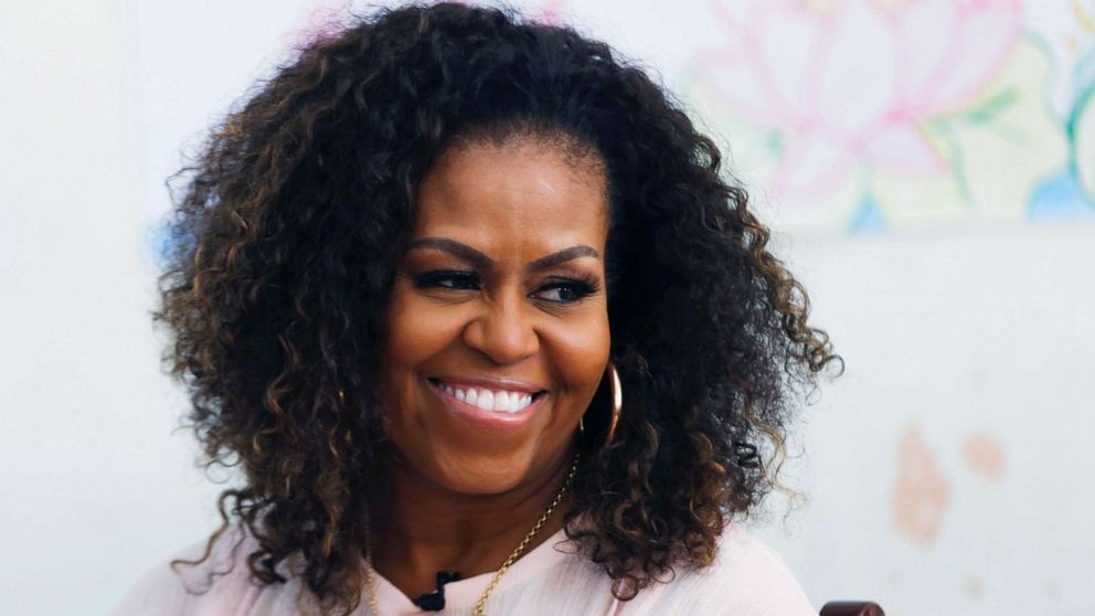 PHOTO: Former first lady Michelle Obama attends the Girls Opportunity Alliance program with Room to Read at the Can Giuoc Highschool in Long An province, Vietnam, Dec. 9, 2019. 