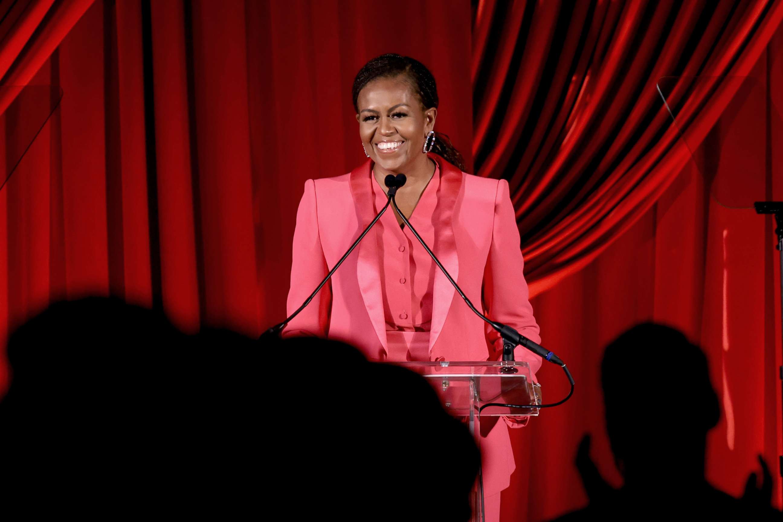 PHOTO: Former First Lady Michelle Obama speaks at an event on Sept. 29, 2022, in New York City. 