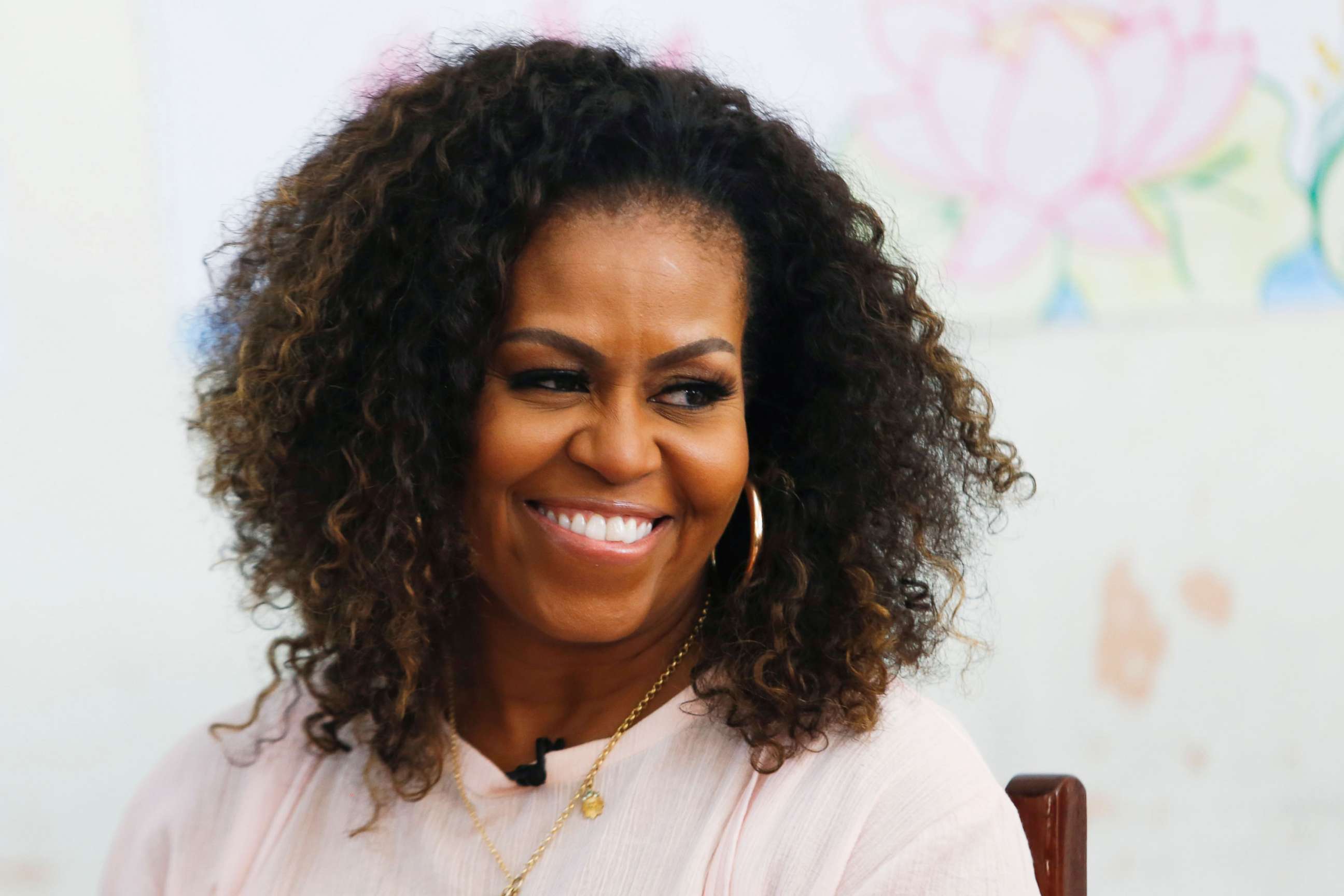 PHOTO: In this Dec. 9, 2019, file photo, former first lady Michelle Obama attends an event with Room to Read at a school in Long An province, Vietnam.