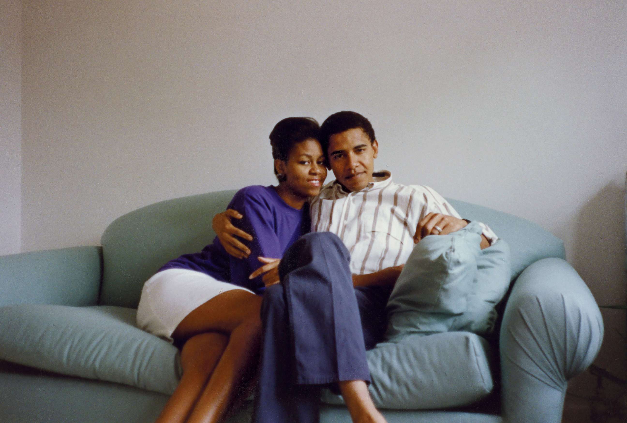 PHOTO: Michelle and Barack Obama as a young couple.