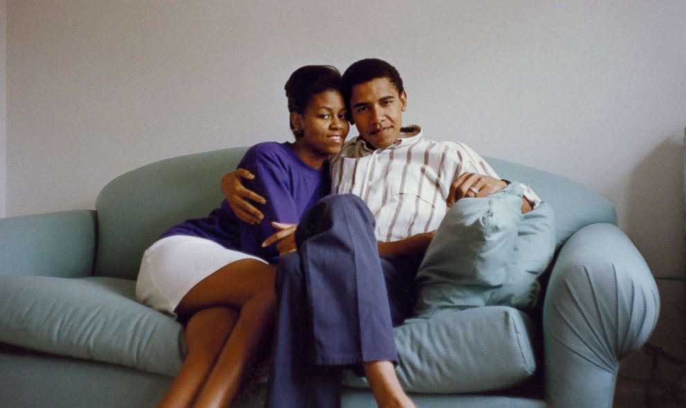 PHOTO: Michelle and Barack Obama as a young couple.