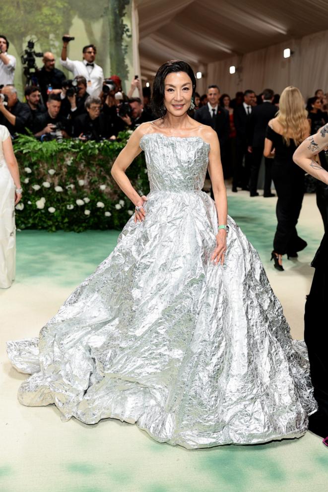 PHOTO: Michelle Yeoh attends The 2024 Met Gala Celebrating "Sleeping Beauties: Reawakening Fashion" at The Metropolitan Museum of Art on May 06, 2024 in New York City.