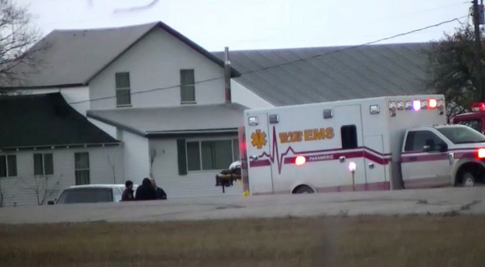 PHOTO: First responders work on the scene of a deadly commuter plane crash at Welke Airport on Beaver Island, Mich., Nov. 14, 2021.