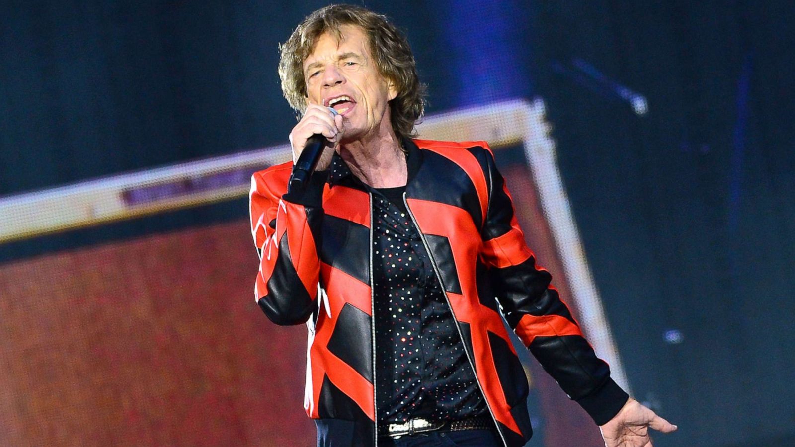PHOTO: Mick Jagger of The Rolling Stones performs on stage during the SIXTY tour, at Anfield Stadium on June 9, 2022 in Liverpool, England.