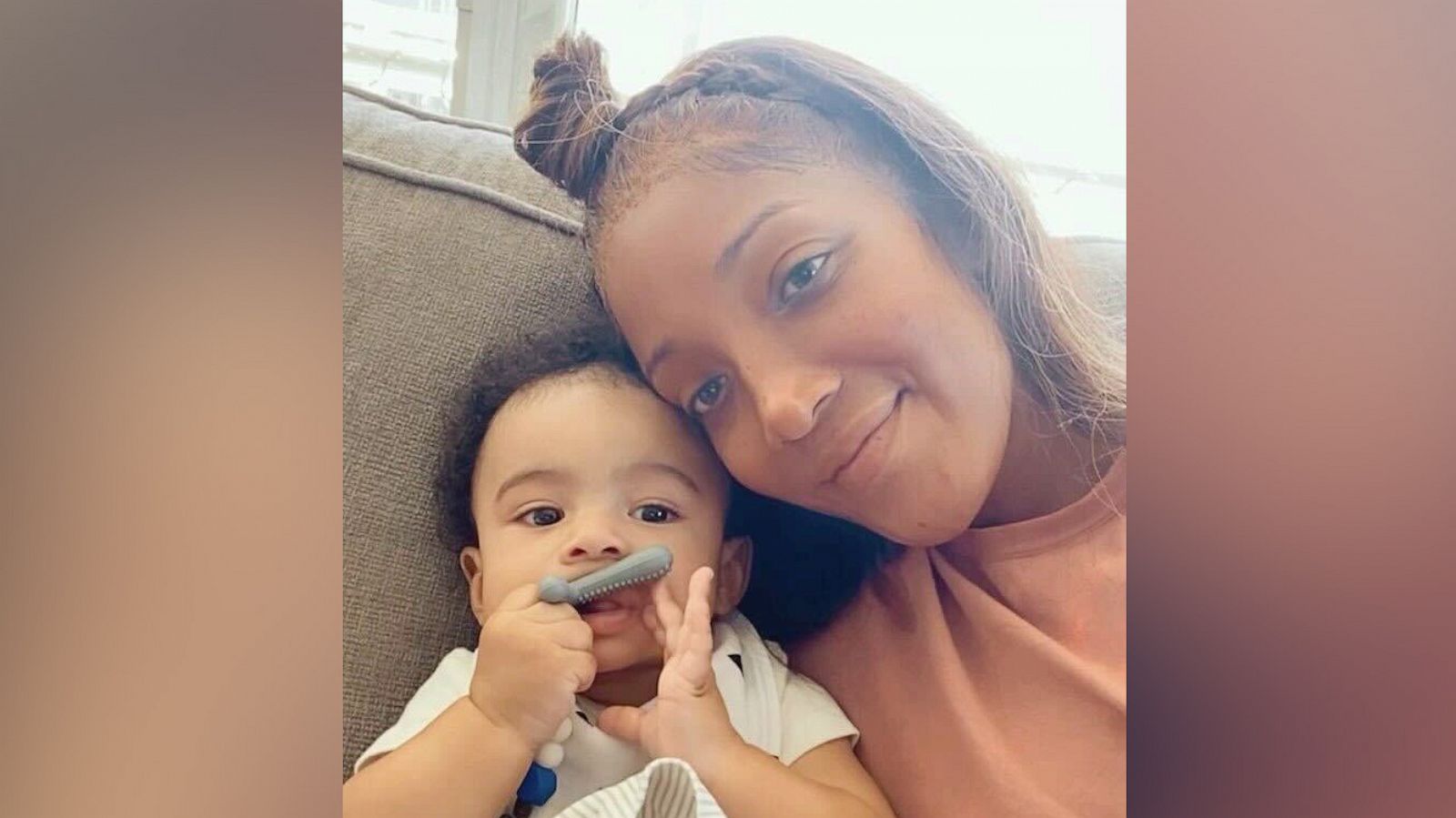 PHOTO: Mickey Guyton and her son are pictured in an image taken from a video Guyton posted to her Instagram account.