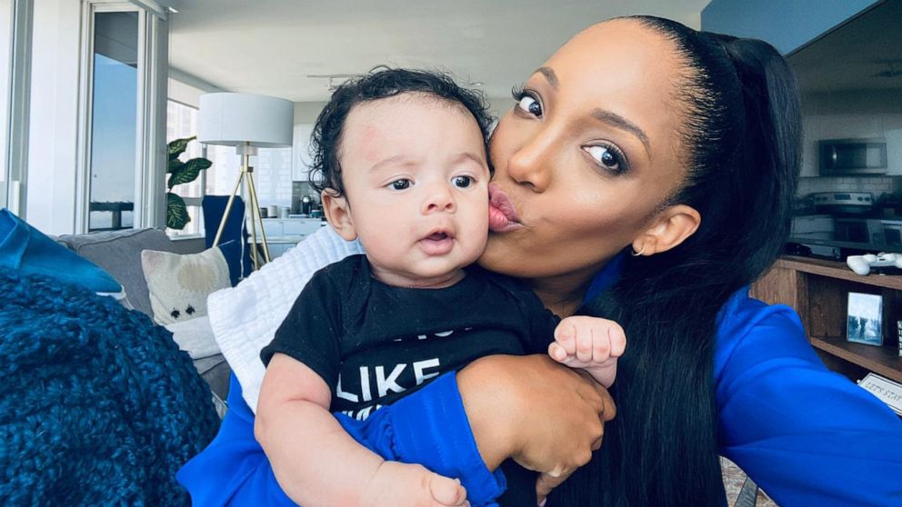 PHOTO: Country singer Mickey Guyton poses for a photo with her son, Grayson.