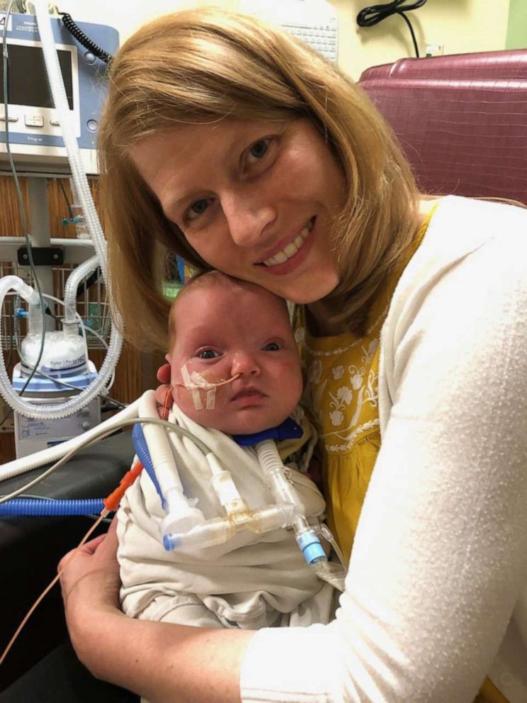 PHOTO: Amber Day poses with her daughter, Joy, at MU Women's and Children's Hospital in Columbia, Missouri.