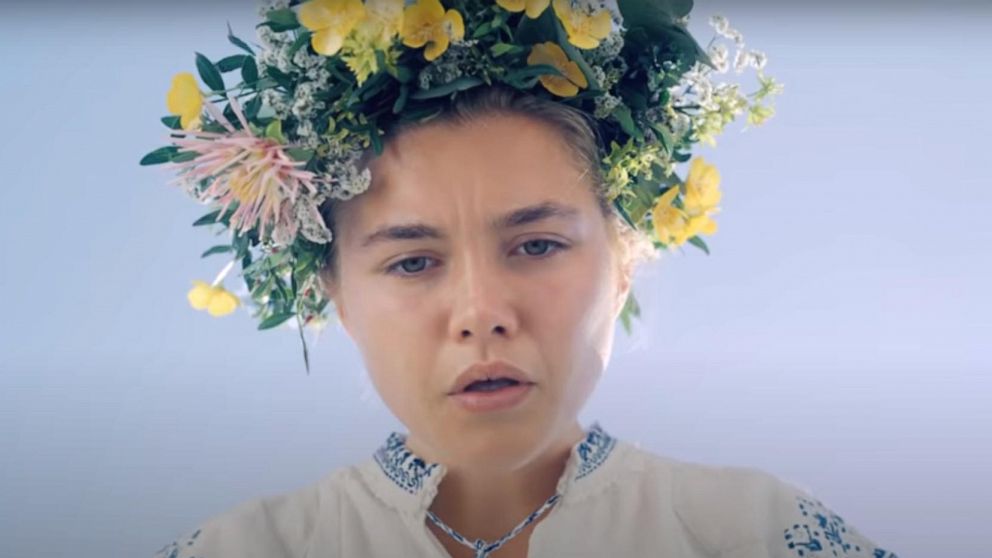 PHOTO: Florence Pugh is shown in a scene from the movie "Midsommar."