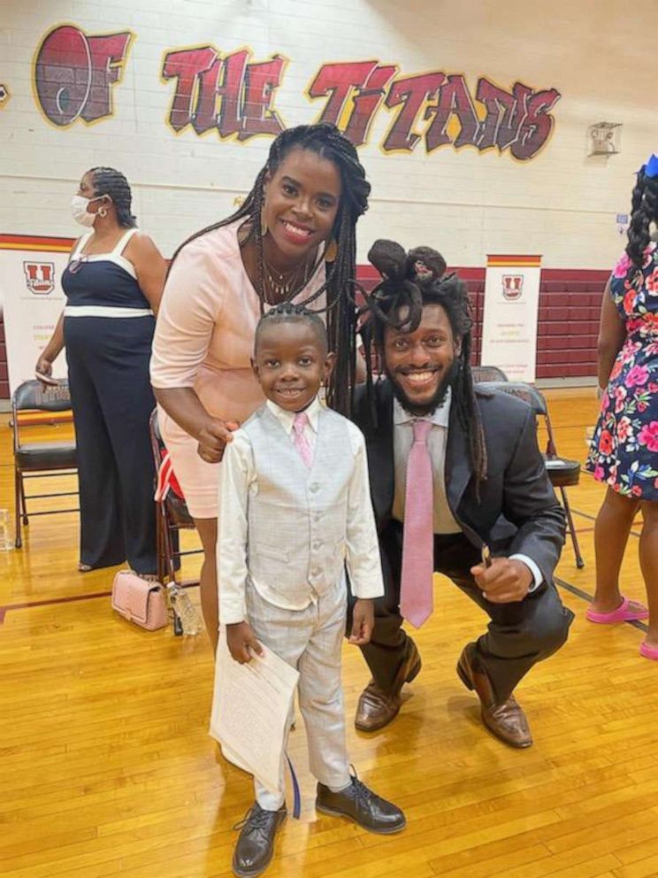 PHOTO: Ida Nelson, Jett Hawkins, and Illinois State Senator Mike Simmons on Aug. 13, 2021, at the signing of Senate Bill 817, otherwise known as the Jett Hawkins Act, which is now law.