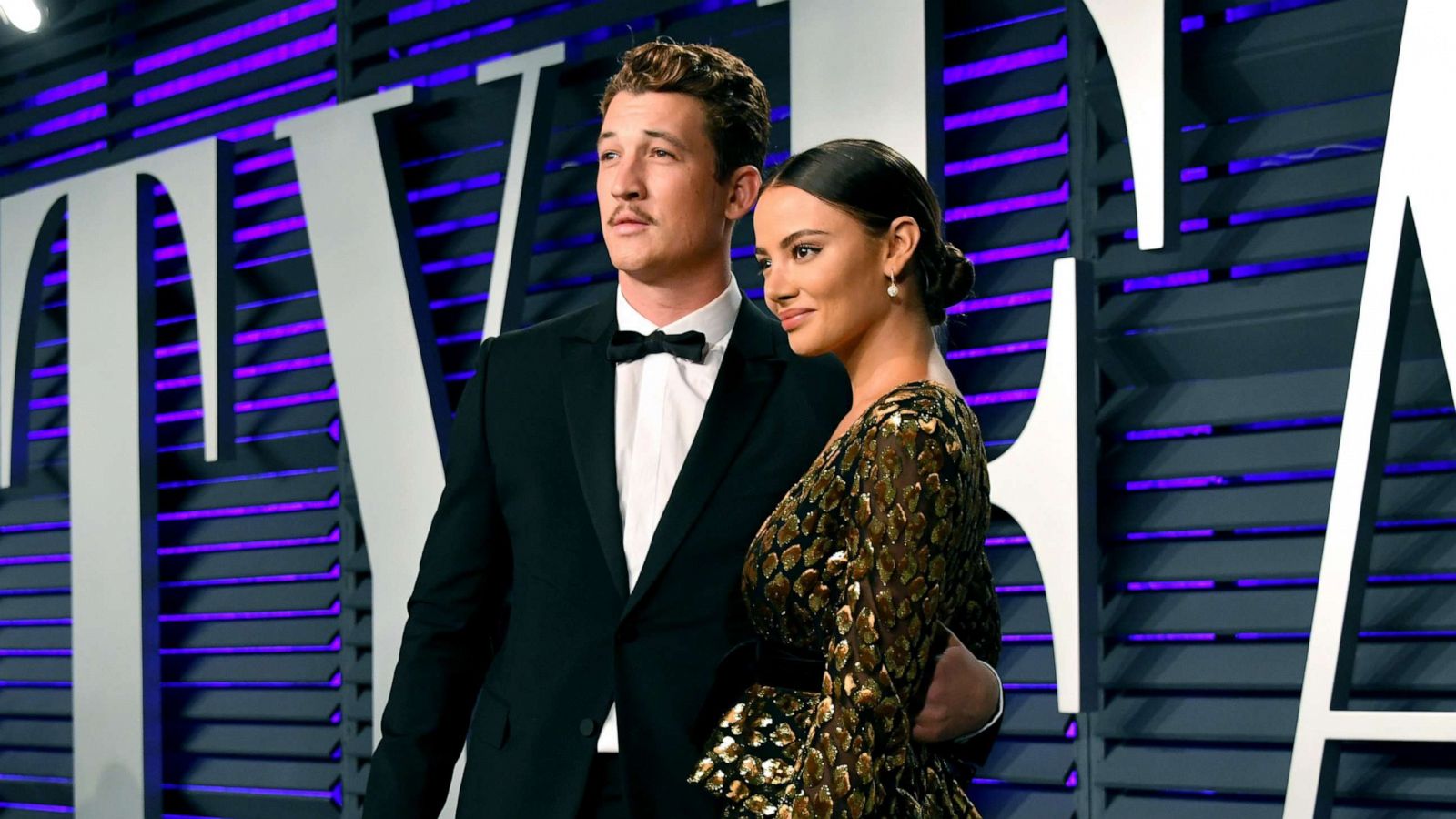 PHOTO: Miles Teller and Keleigh Sperry attend the 2019 Vanity Fair Oscar party at Wallis Annenberg Center for the Performing Arts, Feb. 24, 2019, in Beverly Hills, Calif.