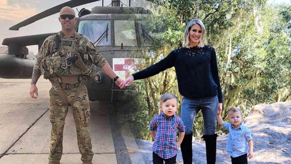 PHOTO: Danielle Cobo found a creative way to incorporate her military husband into this year’s Christmas card, since it's the first holiday he will spend without his family.