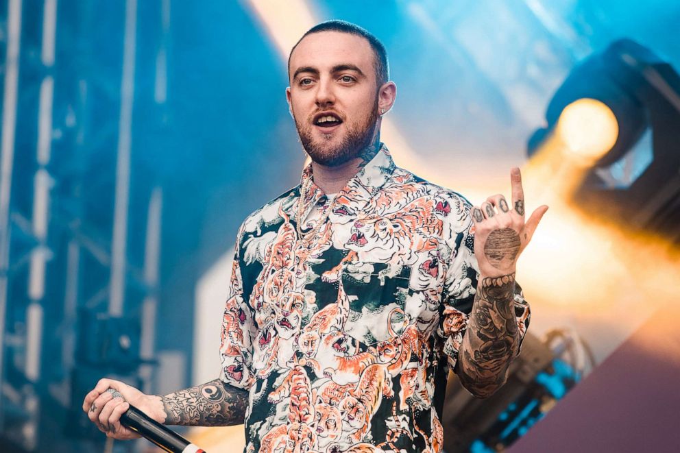 PHOTO: Mac Miller performs live on stage during the second day of Lollapalooza Brazil Festival, March 24, 2018. in Sao Paulo, Brazil. 