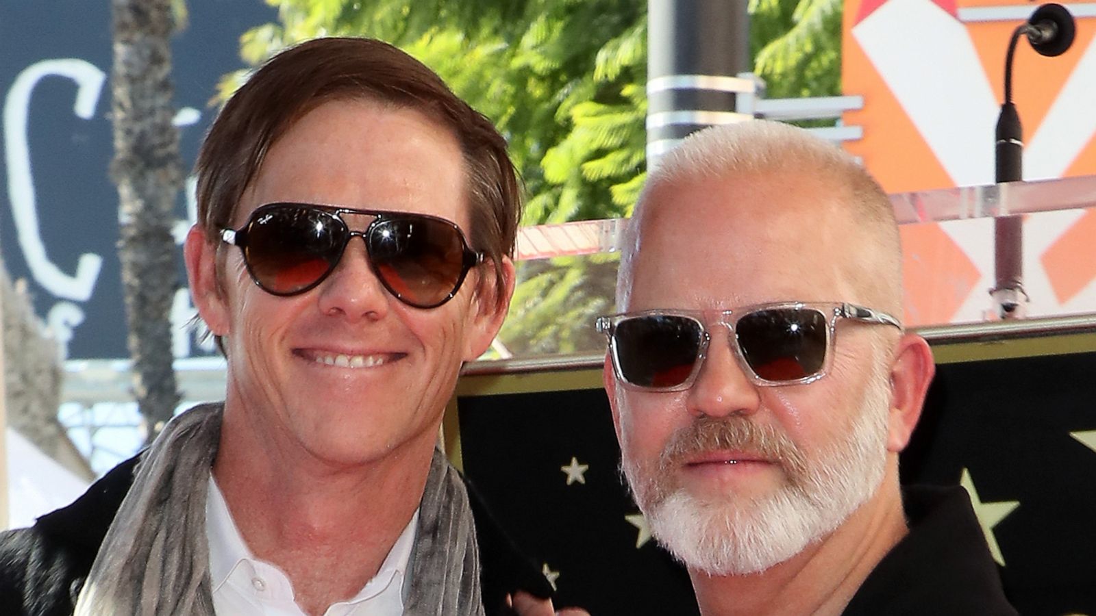 PHOTO: David Miller and Ryan Murphy attend a ceremony on The Hollywood Walk of Fame in Hollywood, Calif., Dec. 04, 2018.