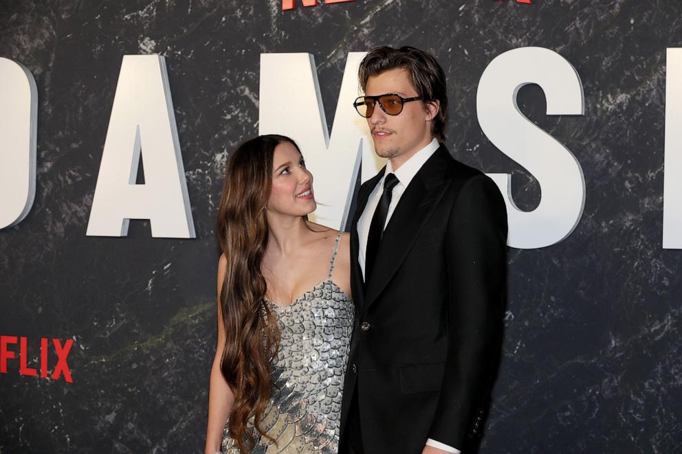 PHOTO: Millie Bobby Brown and Jake Bongiovi attend Netflix's "Damsel" New York Premiere at Paris Theater in New York City, March 01, 2024.