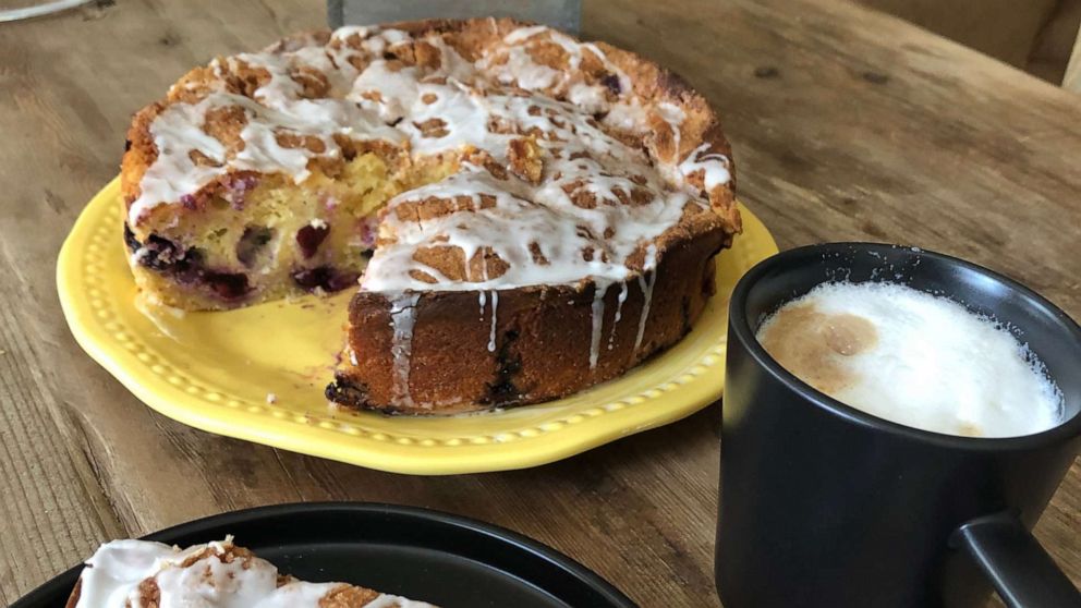 Enjoyed a lovely breakfast this morning, and now a huge slice of coffee cake  with a cup of tea back at our holiday cottage. All yummy! Thank you 👍 -  Picture of