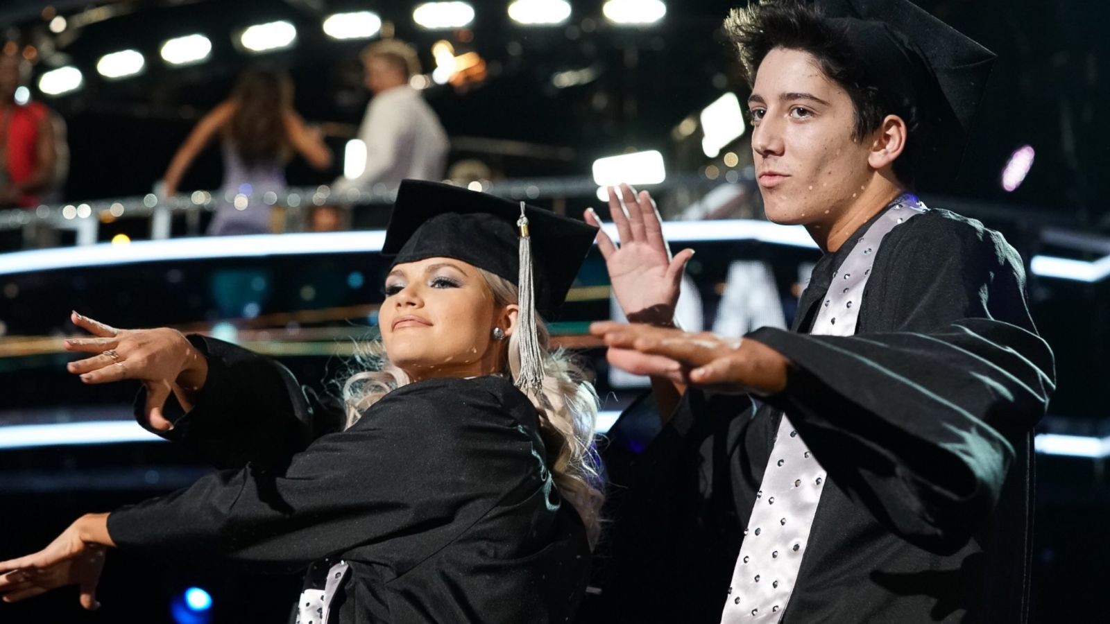 PHOTO: Milo Manheim, a Disney Channel star, with his partner Witney Carson, tied for the second-highest score on the Monday, Oct. 8, 2018, episode of "Dancing with the Stars."