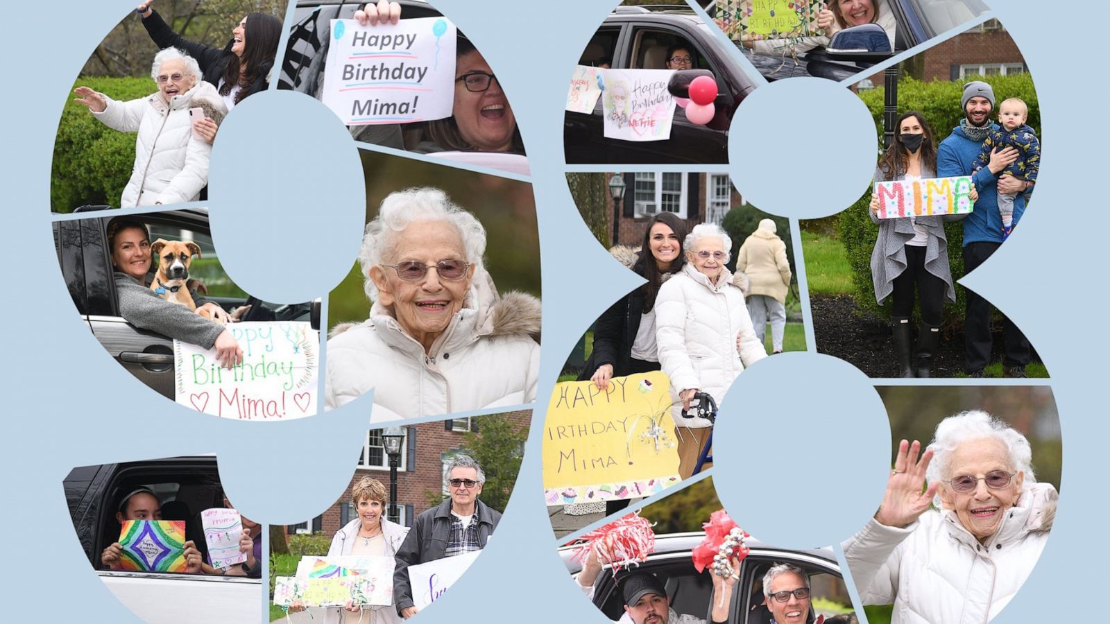 PHOTO: Nettie Bianchini turned 98-years-old on April 30, 2020, so friends and family surprised her with a birthday parade to celebrate while social distancing.