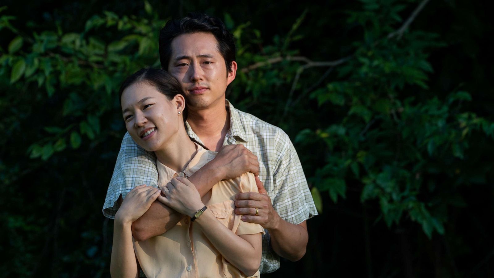 PHOTO: Yeri Han and Steven Yeun in "Minari."