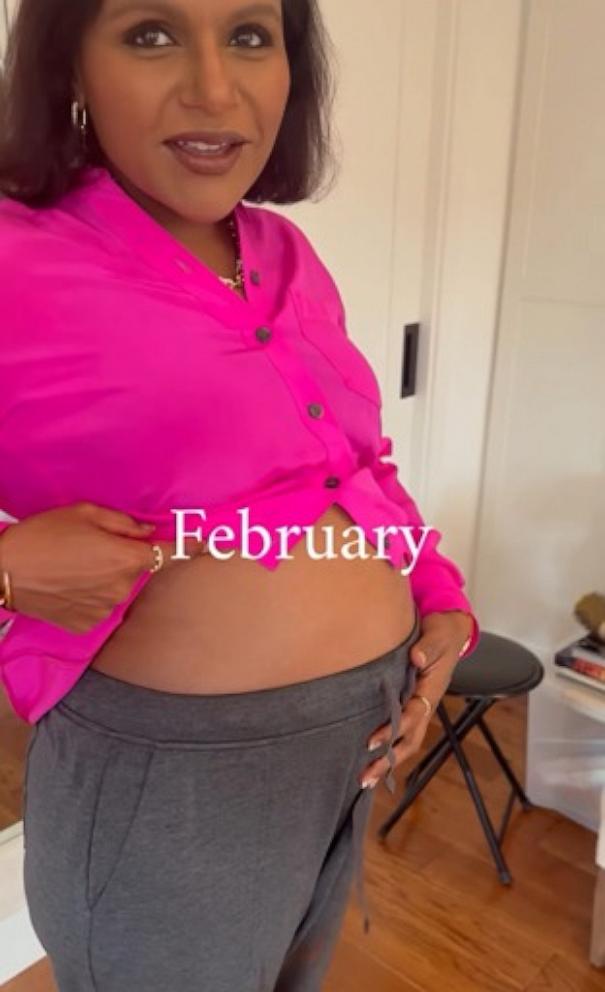 PHOTO: Mindy Kaling shares a rare photo herself pregnant in an Instagram Reel.