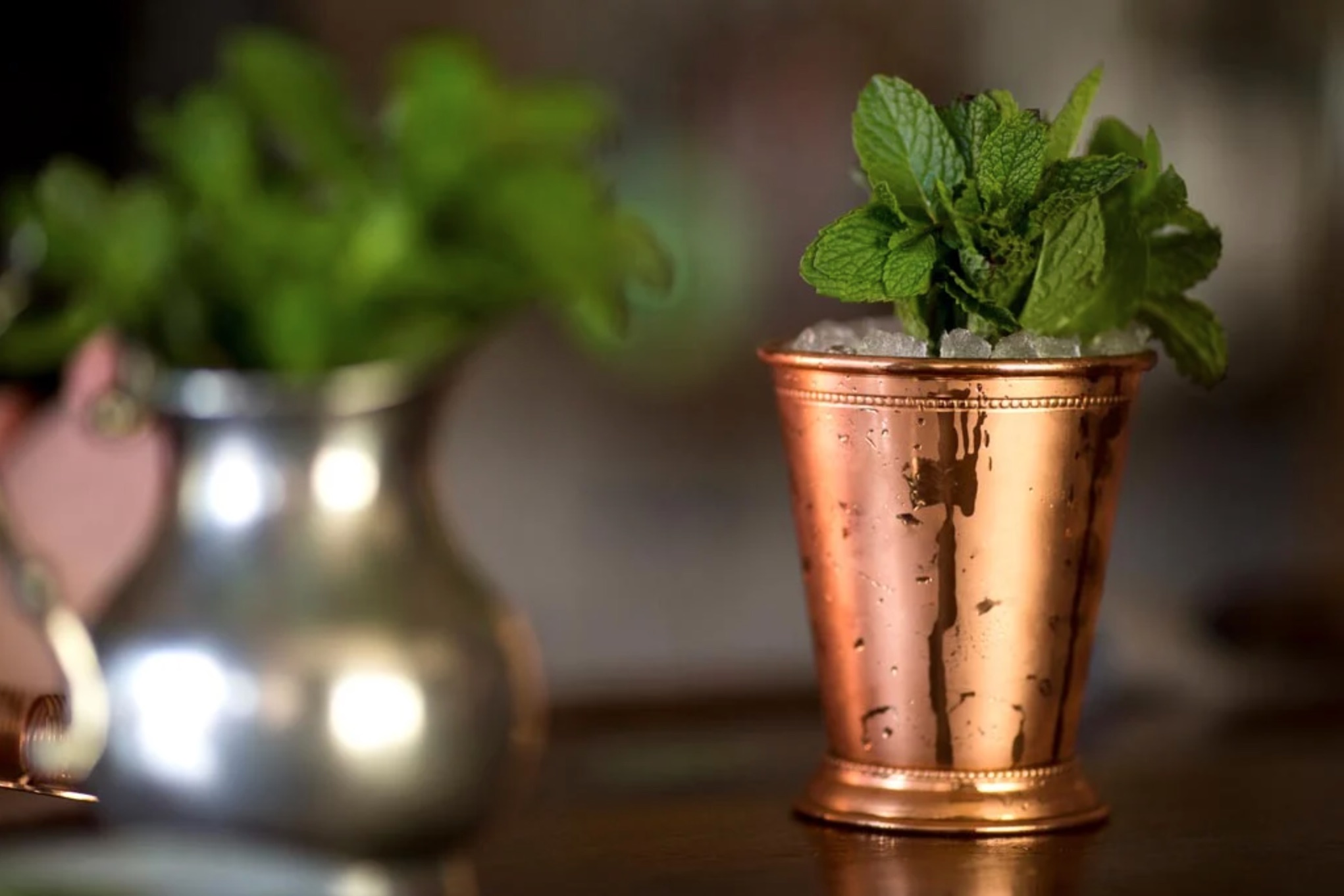 PHOTO: A mint julep made with Woodford Reserve bourbon for the Kentucky Derby.