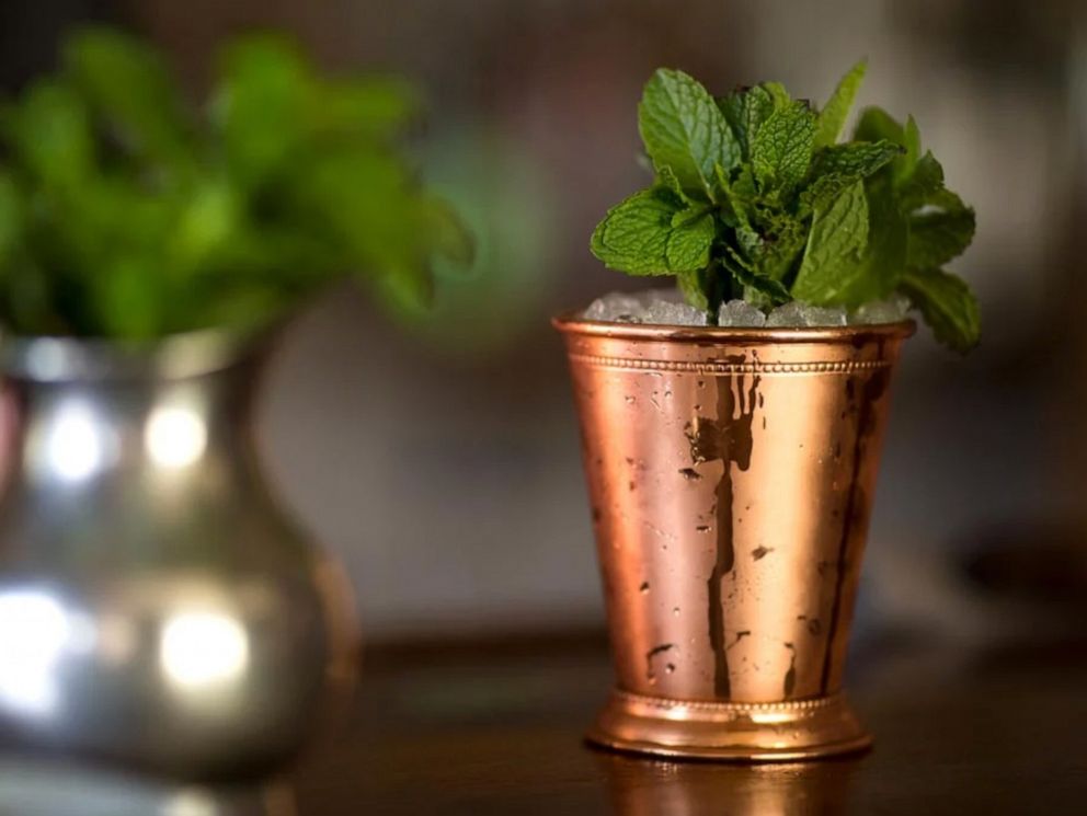 PHOTO: A mint julep made with Woodford Reserve bourbon for the Kentucky Derby.