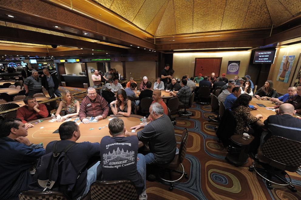 PHOTO: A general view at the Poker Tournament at The Mirage Hotel and Casino on Feb. 10, 2010 in Las Vegas.